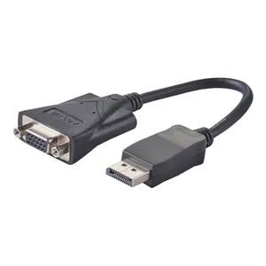 Convertidor de cable adaptador hembra DP a VGA puerto de pantalla macho activo para proyector DTV TV reproductor HDVD 1080P