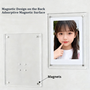Cadre <span class=keywords><strong>photo</strong></span> rectangulaire transparent en acrylique magnétique écologique pour la décoration de la maison - Product Image 2