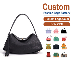 Sac à bandoulière minimaliste en cuir pleine fleur, fermeture à fermoir, usine OEM/ODM sur mesure, sac à main de créateur pour femme - Product Image 1