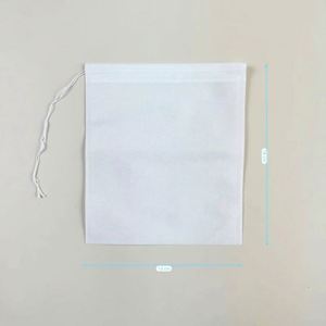 BaiShun Food Grade Non-Woven Small <b>Tea</b> Bags with Drawstring Custom Logo Herbal <b>Tea</b> <b>Infuser</b> Bags From China - Product Image 3