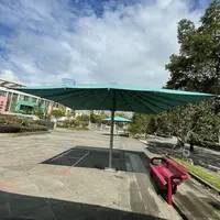 Harga Pabrik Persegi Restoran Komersial Payung Teras Taman Luar Ruangan Desain Baru 5*5M