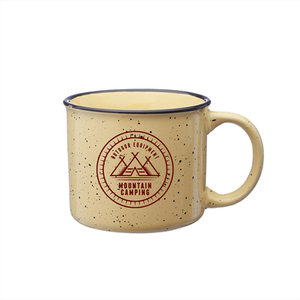 Ecológico 13 oz. Taza de café de cerámica Happy <span class=keywords><strong>Camper</strong></span> 1 Impresión de color - Product Image 1