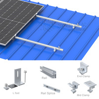 Support de montage universel solaire en forme de L pour l'installation sur garde-corps en aluminium