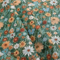 Tissu d'ameublement jacquard en polyester et coton, teint en fil, poids moyen, 6 couleurs, motif floral, pour textile de maison, coussin de canapé, nappe