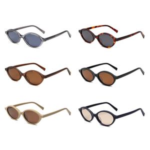 Gafas de Sol Polarizadas de Acetato Ovaladas Pequeñas de Marca de Alta Calidad para Hombre y Mujer, Diseño de Lujo Personalizado con Protección UV400, Tendencia Popular 2026 - Product Image 1