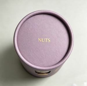 Envase Redondo de Papel Ecológico para Frutos Secos y Aperitivos, Tubo de Cartón con Impresión de Diseño Personalizado - Product Image 4