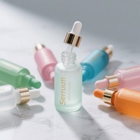 Flacons compte-gouttes en verre dépoli pour huiles essentielles 5ml-100ml avec logo personnalisé pour sérum de soin et diffuseur de parfum pour cheveux – Prêts à l'emploi