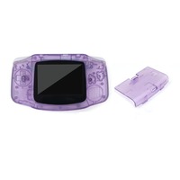 Coque de remplacement pour GBA avec kit de boutons pour console de jeu Game Boy Advance V5 laminée avec port de charge