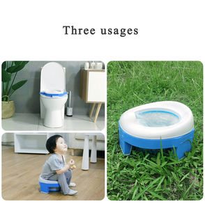 Siège de toilette polyvalent <span class=keywords><strong>3</strong></span> en 1 pour enfants, pliable, portable, antidérapant, en PP et EVA, siège de toilette pour tout-petits, pour la maison et l'extérieur - Product Image 2