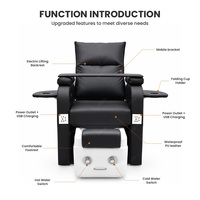 Chaise de spa bon marché fauteuil de manucure et de pédicure fauteuil de pédicure moderne et luxueux fauteuil de pédicure réglable pour salon de beauté des ongles multifonction