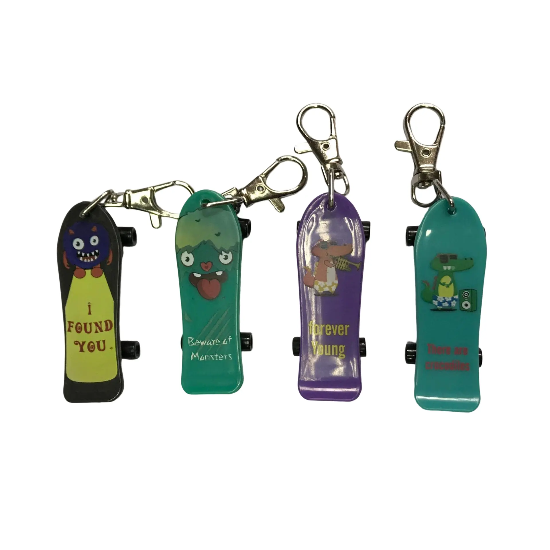 BSBH ABS Finger Skateboard Keyring Couple Pendant Scooter Key Chain