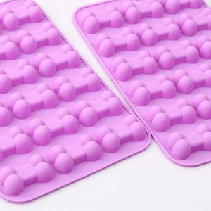 Molde de Silicona Flexible de Grado Alimenticio, Libre de BPA, con Forma de Corazón y Hueso, para Hacer Dulces QQ y Fudge, Tipo Moldes para Manualidades - Product Image 3