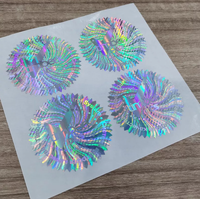 Étiquettes holographiques anti-contrefaçon laser VOID avec code QR, résistantes à l'eau, durables, à gratter, pour masques faciaux