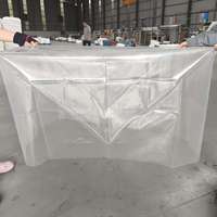 Sac en plastique HDPE à fond carré, transparent, résistant à l'humidité, personnalisable en taille, de qualité alimentaire, respectueux de l'environnement, pour l'emballage