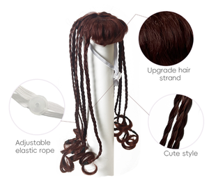 Peluca para mascotas, diadema para gatos, trenza, disfraz divertido para fiestas - Product Image 2