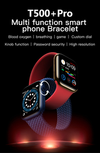 Hot Bán Bt Cuộc Gọi T500 + Pro Thông Minh Đồng Hồ 1.75 Inch Đầy Đủ Màn Hình Cảm Ứng Nhịp Tim Relojes Không Thấm Nước Smartwatch T500 + Pro - Product Image 2