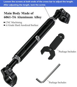 Support d'extension multifonctionnel en alliage d'aluminium Kewig pour guidon de <span class=keywords><strong>moto</strong></span> de 22 mm de diamètre - Product Image 2