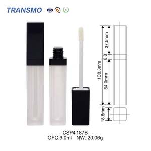 Tubes vides pour gloss à lèvres de 10 ml, contenants, logo personnalisé, tube de gloss à lèvres écologique de 8 ml, tube carré pour rouge à lèvres liquide - Product Image 2