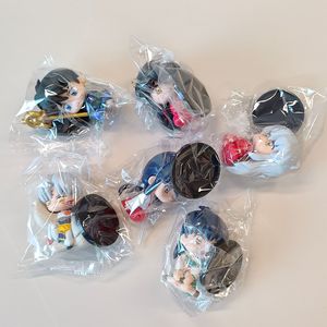 6 unids/set 7CM versión Q <span class=keywords><strong>Inuyasha</strong></span> Sesshoumaru Kagome modelo de dibujos animados japoneses juguete Anime PVC figura muñeca - Product Image 6