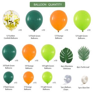 Décorations de fête d'<span class=keywords><strong>anniversaire</strong></span> pour enfants sur le thème de la jungle Nicro, comprenant un fond de scène, une <span class=keywords><strong>nappe</strong></span>, une bannière, des articles de table en papier et des décorations de table - Product Image 3