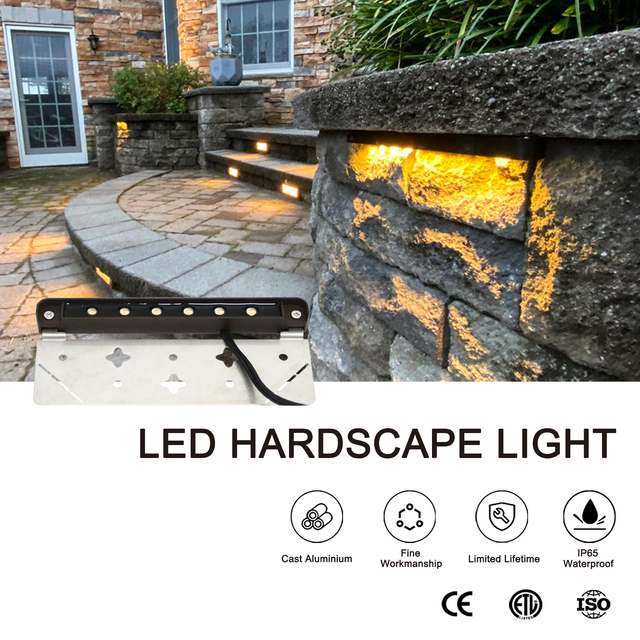 RHL-8501-ABZ Aluminum Bronze Landscape Lighting Outdoor Floor Led 2700k 3000k Light Brick Steps  Light Led Garden