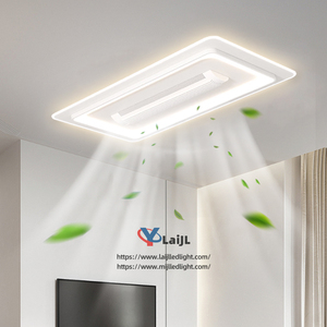 2024 nueva luz de ventilador sin aspas dormitorio sala de estar luz de techo espectro completo dormitorio comedor ventilador de techo Luz de ventilador silencioso - Product Image 4
