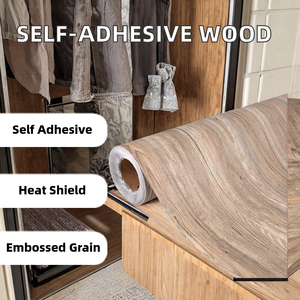 PVC Self Adhesive Modern Wood Grain Decorative <b>Films</b> for Apartment Furniture and Wall Decoration Factory Wholesale - Product Image 2