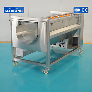 Machine à éplucher automatique <span class=keywords><strong>de</strong></span> qualité industrielle SS304 pour manioc et taro, à rouleaux brosse à friction, pour cuisine centrale - Product Image 2