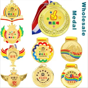 ميداليات مصنع الجملة ثلاثية الأبعاد جائزة معدنية ذهبية فضية برونز ميدالية مخصصة للجمباز الرياضية