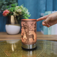Diffuseur de parfum électrique à commande tactile, chauffe-bougie, aromathérapie, décoration écologique pour la maison, lampe tactile en métal, ampoule Edison