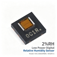 Sensor Digital de Humedad y Temperatura HDC1080DMBR WSON-6, Bajo Consumo, Interfaz I2C, Módulo de Chip para Medir Humedad Relativa y Temperatura