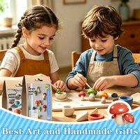 Kit de modelage en pâte à modeler Liyuan pour débutants de 5 à 7 ans, kit de poterie DIY