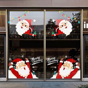 Autocollants électrostatiques amovibles personnalisés pour Noël, autocollants en vinyle découpés sur mesure pour fenêtres, impression d'autocollants statiques - Product Image 1