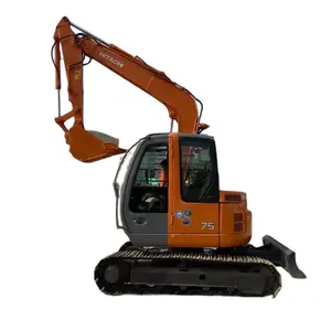 Excavatrice Hitachi Zx75 d'occasion en stock, performance élevée, livraison mondiale efficace, Shanghai Yard - Product Image 1