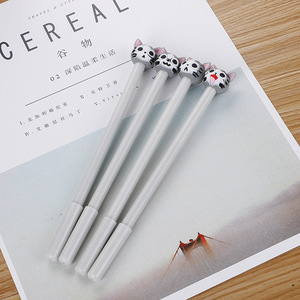 Nouveaux stylos gel mignons Kawaii en forme de <span class=keywords><strong>chat</strong></span> blanc, stylos gel en plastique <span class=keywords><strong>pour</strong></span> écrire, fournitures de bureau et scolaires, papeterie coréenne - Product Image 6