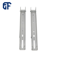 Support mural réglable en métal robuste pour mini-split électrique, vente en gros d'usine, pour unités extérieures de 9000 à 18000 BTU, compatible pompe à chaleur
