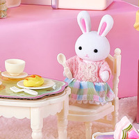 2025 Offre Spéciale lapin jouer maison famille maison de poupée cuisine jouets Simulation bricolage lapin maison accessoires jouets pour filles