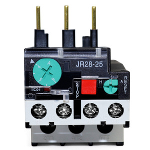 Relais thermique TENGEN JR28-25 25A AC 380V pour protection moteur avec réinitialisation manuelle et fonction de test - Product Image 1