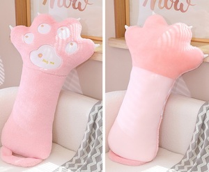 Design OEM/ODM cuscino per gatti morbido peluche bambola cuscino per animali di peluche giocattoli per bambini Design a forma di <span class=keywords><strong>gatto</strong></span> cuscino per divano zampa di <span class=keywords><strong>gatto</strong></span> nuovo per i bambini - Product Image 2