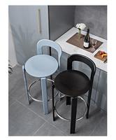 Chaise de bar réglable en bois massif au design créatif pour la maison, les loisirs, mobilier commercial moderne et simple, cuisine, extérieur