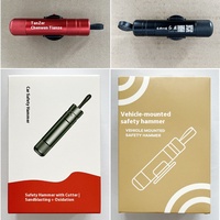 Marteau de sécurité multifonctionnel en alliage d'aluminium pour brise-vitre et coupe-ceinture de sécurité Kit d'outils d'urgence