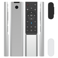 وضع مزدوج G BT USB IR تحكم صوتي PC 4 أزرار سيليكون لأجهزة Android TV Box الذكية جهاز عرض رموز التعلم