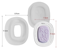 Moule en plâtre pour bougie d'aromathérapie en forme d'alphabet, moule DIY pour diffuseur en pierre, moule en plâtre pour bougie à faire soi-même