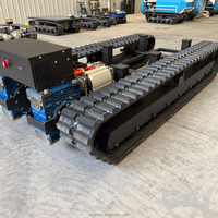 Châssis à chenilles hydrauliques télécommandés électriques personnalisés pour engins de génie civil tout-terrain