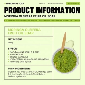 Bán Buôn 100G Handmade Xà Phòng 100% Hữu Cơ Tự Nhiên <span class=keywords><strong>Moringa</strong></span> Hạt Giống Thanh Xà Phòng <span class=keywords><strong>Moringa</strong></span> Xà Phòng Cho Da Chăm Sóc Cơ Thể Rửa Mặt - Product Image 3