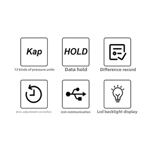 Gm510 उच्च सटीकता 10kpa 0.3% fसो डिजिटल अंतर दबाव मीटर हैंडहेल्ड पाइपलाइन गेज तरल गैस अल्ट्रासोनिक एब्स - Product Image 6