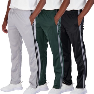 Pantalon de jogging décontracté en toile pour homme, taille mi-haute, à ourlet ouvert, anti-transpiration, avec poches - Product Image 2