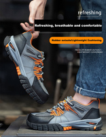 Chaussures de sécurité sportives à embout d'acier les mieux classées, les plus populaires, avec semelle en caoutchouc résistante à l'usure, pour hommes, pour le travail en extérieur