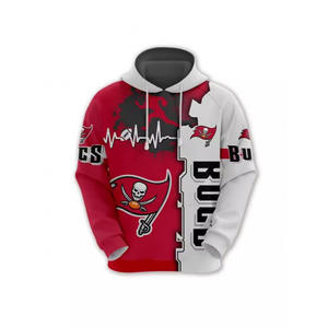 هودي رياضي بأكمام طويلة وياقة عالية لكرة القدم الأمريكية مصنوع من البوليستر مع طباعة رقمية، رائج في التجارة الخارجية - Product Image 5