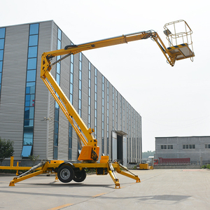 KCCL Customizable 20m Diesel & Electric Trailer Boom Lift 200kg Steel Construction for Retail Building Use - Product Image 3